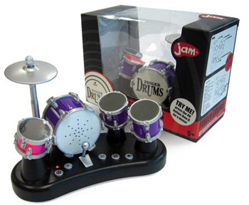 Illustration for article titled Electronic Drum Beat Maker Lets Your Fingers Do the Drumming